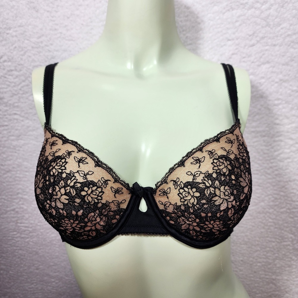 Victoria's Secret Balconette Bra Nude Lace Demi Underwire